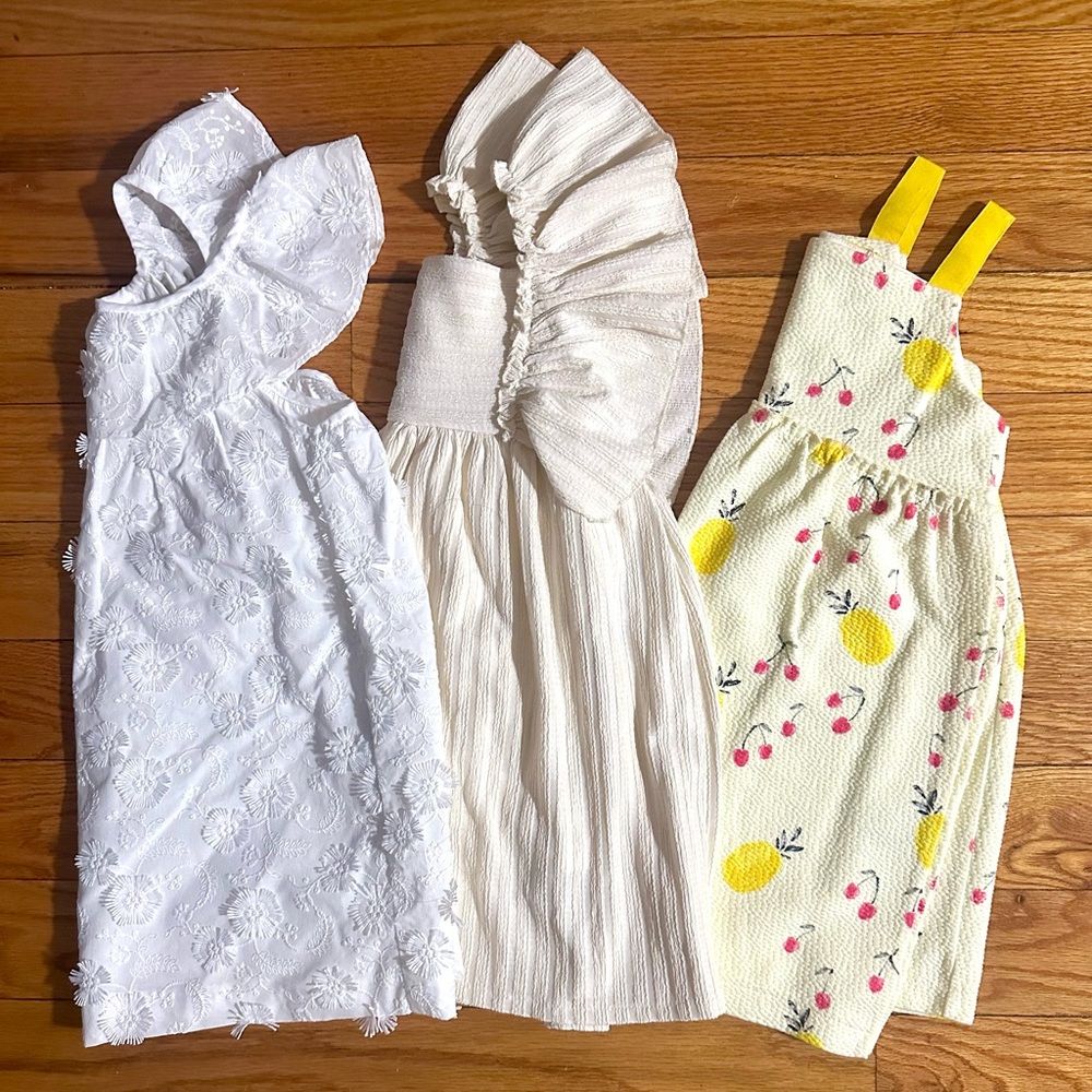 ZARA GIRLS SUMMER DRESSES BUNDLE SIZE 4-5Y